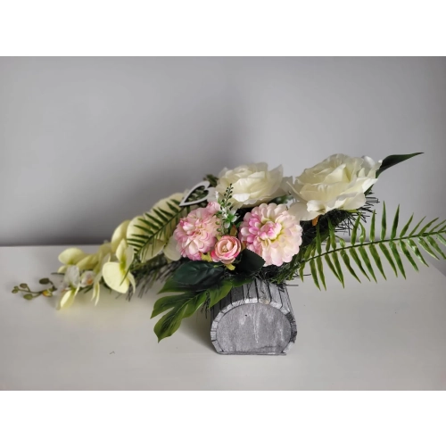 Dekoracja nagrobna/stroik gondola Wszystkich Św